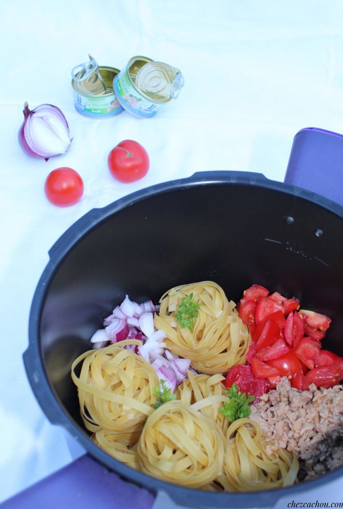 One pot pasta thon et tomates avec ou sans Cookeo One pot pasta thon et tomates avec ou sans Cookeo
