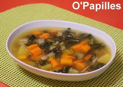 Soupe aux blettes, potiron, carottes et pommes de terre Soupe aux blettes, potiron, carottes et pommes de terre