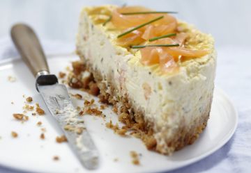 Cheesecake au fromage frais et saumon fumé Cheesecake au fromage frais et saumon fumé