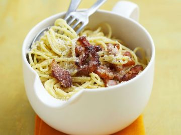 Spaghetti à la carbonara Spaghetti à la carbonara