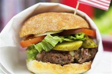 Hamburger avec sauce barbecue