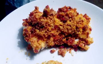 Cabillaud et son crumble de chorizo