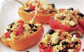 Poivrons farcis de semoule Poivrons farcis de semoule