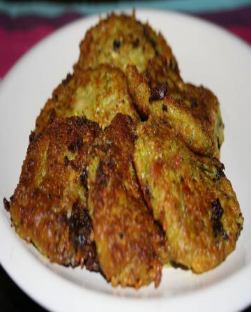 Galettes  de  courgettes  et  de  carottes  à  la  feta  