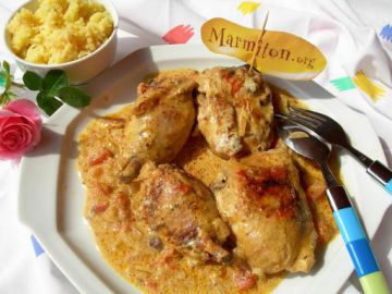 Poulet au lait de coco rapide Poulet au lait de coco rapide