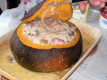 Potiron marmite à la saucisse de Morteau Potiron marmite à la saucisse de Morteau