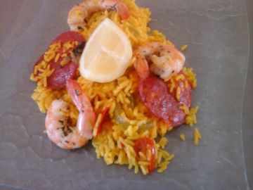 Riz aux crevettes sautées Riz aux crevettes sautées