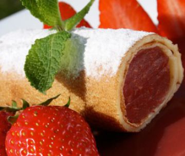 Nems de fraises à la menthe Nems de fraises à la menthe