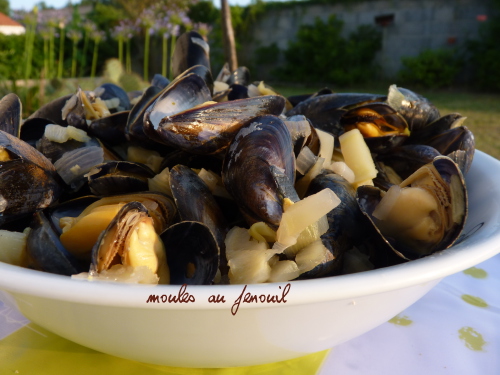 Moules de bouchot de l'Aiguillon au Fenouil Moules de bouchot de l'Aiguillon au Fenouil