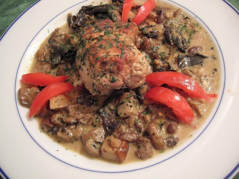 Paupiettes de veau forestières à la crème