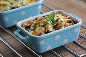 Petits gratins aux épinards et camembert Petits gratins aux épinards et camembert