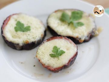 Mini pizzas d'aubergine Mini pizzas d'aubergine