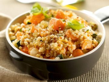 Risotto de quinoa courgette et saumon Risotto de quinoa courgette et saumon