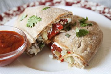 Calzone aux légumes à la feta Calzone aux légumes à la feta