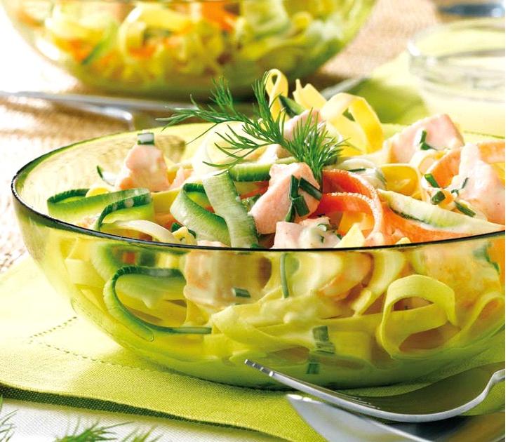 Salade de pâtes au saumon Salade de pâtes au saumon