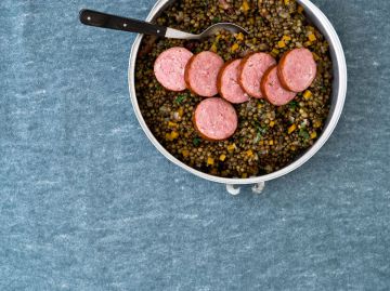Saucisses de Morteau aux lentilles Saucisses de Morteau aux lentilles