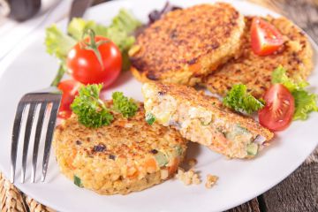 Galettes végétales de quinoa aux legumes Galettes végétales de quinoa aux legumes