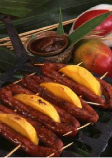Merguez à l’antillaise Merguez à l’antillaise