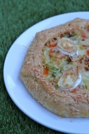Tarte aux poireaux, carottes et chèvre Tarte aux poireaux, carottes et chèvre