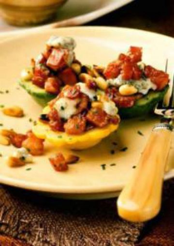 Pâtissons farcis au gorgonzola Pâtissons farcis au gorgonzola