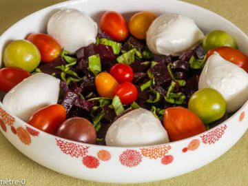 Salade de betteraves mozzarella Salade de betteraves mozzarella