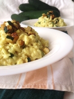 Risotto de courgettes et lait de coco au curry Risotto de courgettes et lait de coco au curry