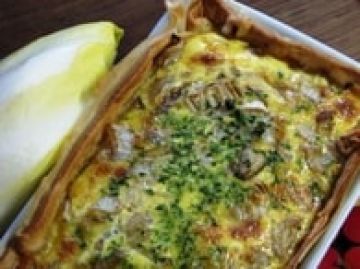 Tarte au roquefort et aux endives Tarte au roquefort et aux endives