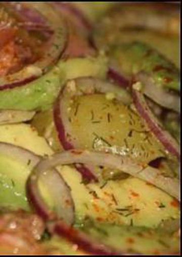 Salade tiéde au saumon Salade tiéde au saumon