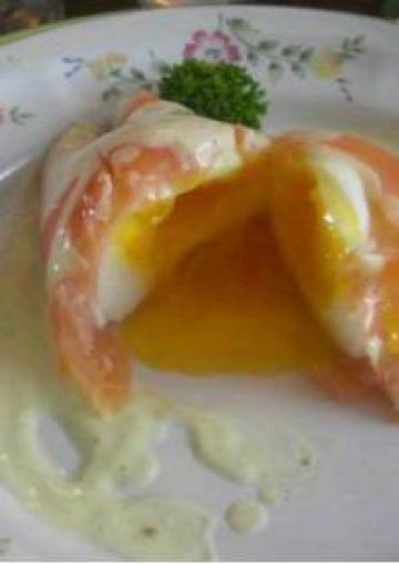 Oeuf poché au saumon Oeuf poché au saumon