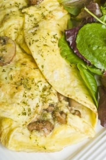 Omelette aux champignons Omelette aux champignons