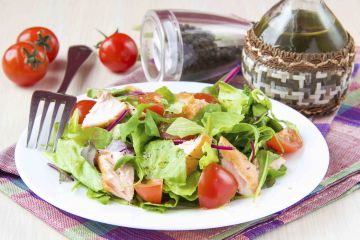 Salade au saumon facile Salade au saumon facile