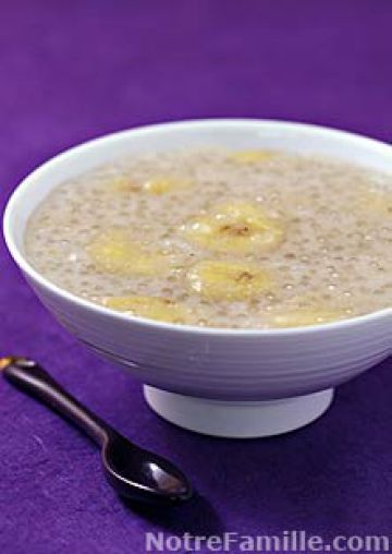 Perles du Japon au lait de coco et banane