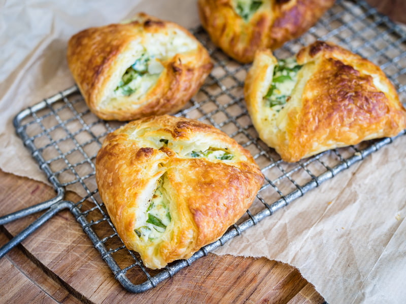 Feuilletés aux épinards et au chèvre