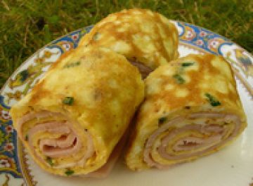Roulés jambon oeuf
