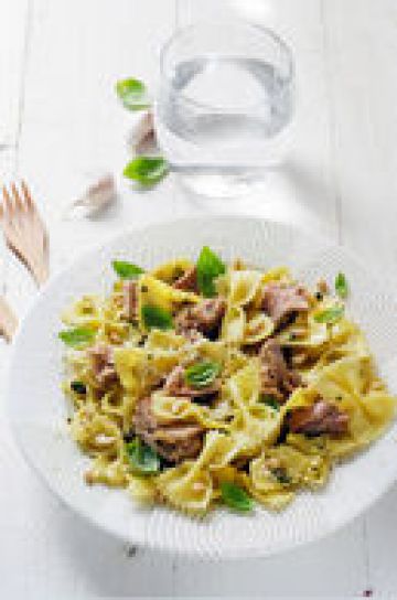 Farfalle au thon et au pesto Farfalle au thon et au pesto