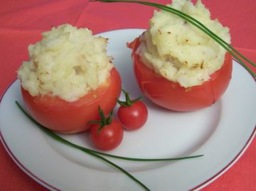 Tomates farcies à la brandade de morue Tomates farcies à la brandade de morue
