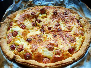 Quiche knacki / kiri Quiche knacki / kiri