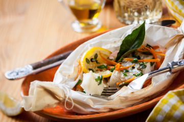 Papillote de poisson au lait de coco Papillote de poisson au lait de coco