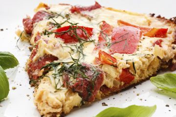 Quiche sans pâte tomate mozza Quiche sans pâte tomate mozza