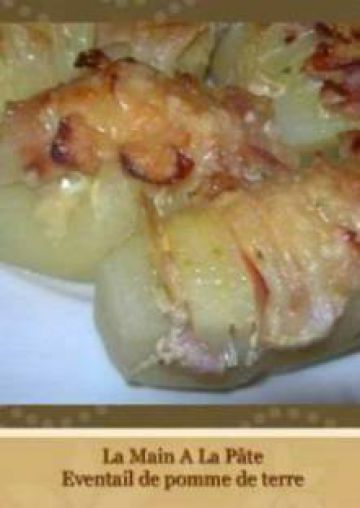 Eventail de pommes de terre au bacon et parmesan Eventail de pommes de terre au bacon et parmesan