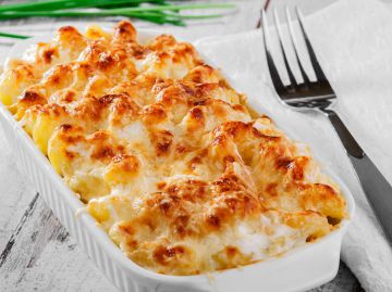 Gratin de pâtes aux oeufs Gratin de pâtes aux oeufs