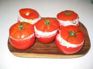 Tomates farcies au concombre Tomates farcies au concombre