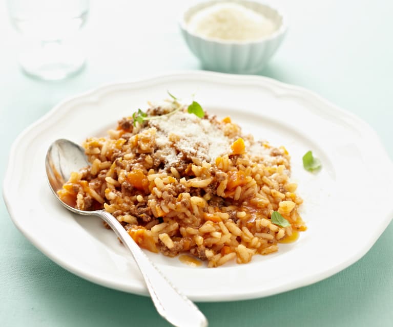 Risotto à la viande hachée Risotto à la viande hachée