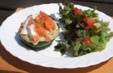Mousse d'avocat au saumon fumé Mousse d'avocat au saumon fumé