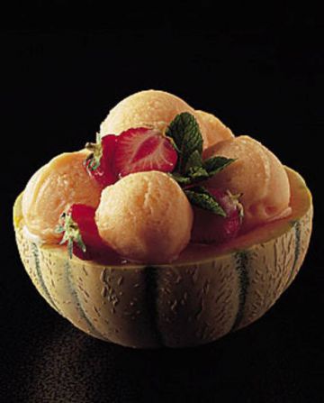Sorbet au melon et au porto Sorbet au melon et au porto