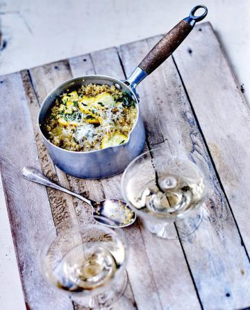 Risotto de quinoa aux courgettes Risotto de quinoa aux courgettes