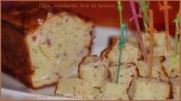 Cake moutarde, brie et lardons Cake moutarde, brie et lardons