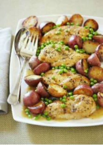 Poulet aux pommes de terre et aux petits pois Poulet aux pommes de terre et aux petits pois