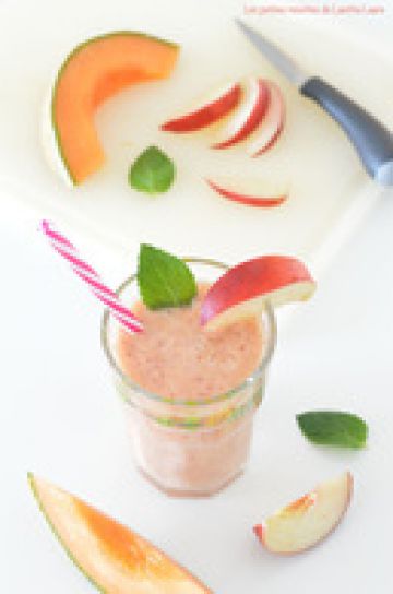 Smoothie melon et nectarine blanche Smoothie melon et nectarine blanche