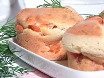 Moelleux au saumon et à l'aneth